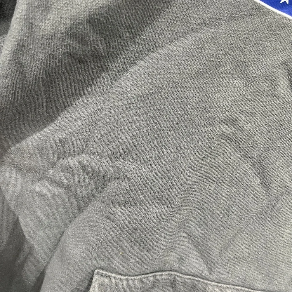 Under Armour Hoodie Youth XL Gray American Flag Print Fleece Lined Loose Fit